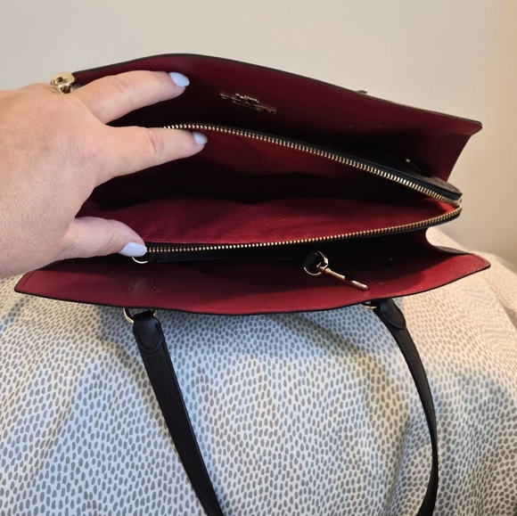 Coach Brown and Black Signature Tote "Tatum" Carryall - Picture 3 of 7